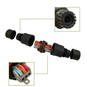 Raccordo di Derivazione con Pressacavo con morsetto rapido 3x0,75-2,5 IP68